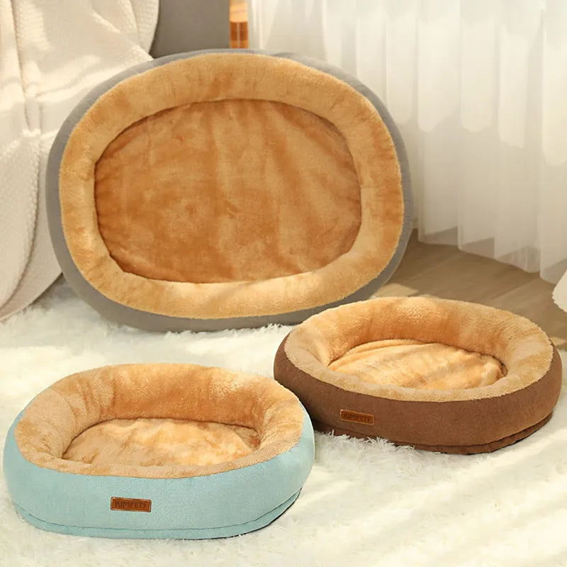 Cama Kimpets para Gatos e Cães - Aconchego de Inverno com Almofada Removível e Lavável