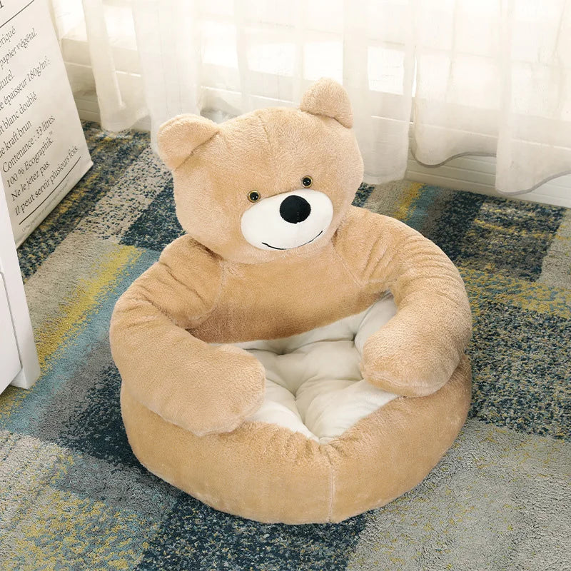 Cama Aconchegante para Pet em Formato de Urso,  Desmontavel e acolchoada.