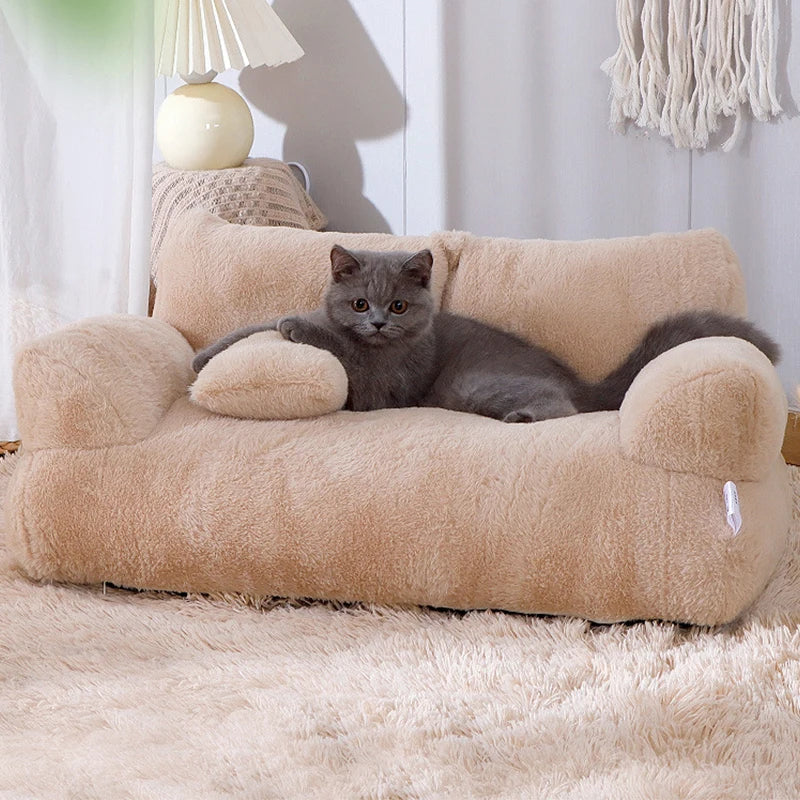 YOKEE - Cama Luxuosa para Gatos, Sofá Super Macio e Aconchegante para Cães Pequenos, Casa para Dormir Destacável, Lavável e Antiderrapante para Gatinhos e Filhotes, Produtos para Animais de Estimação