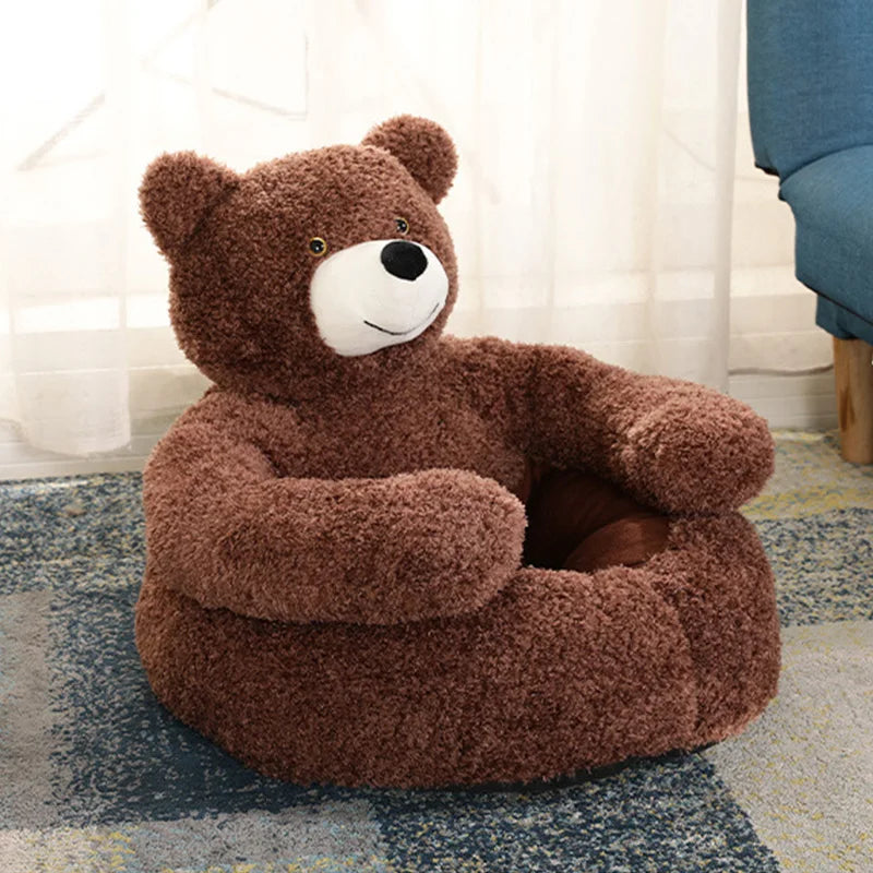 Cama Aconchegante para Pet em Formato de Urso,  Desmontavel e acolchoada.