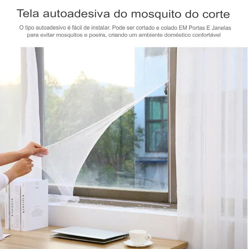 Rede de Mosquiteiro para Janelas - Cortina de Tela de Inseto para Portas, Mosquiteiros para Janelas, Protetor Doméstico, Têxtil para Casa e Jardim