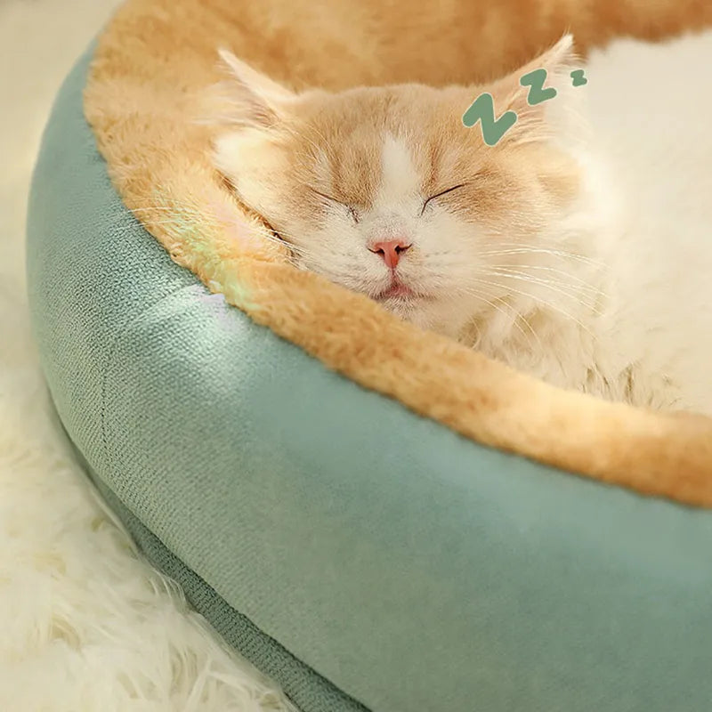 Cama Kimpets para Gatos e Cães - Aconchego de Inverno com Almofada Removível e Lavável