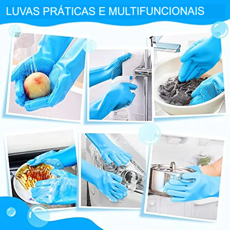 Luvas para Banho e Tosquia de Pets - Luvas Mágicas para Banho e Limpeza de Cães e Gatos, Esfregão de Xampu, Massageador e Removedor de Pelos