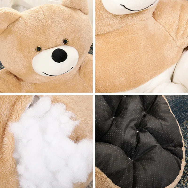 Cama Aconchegante para Pet em Formato de Urso,  Desmontavel e acolchoada.