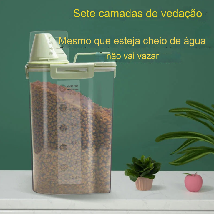 Pote de Armazenamento de Alimentos para Cães e Gatos