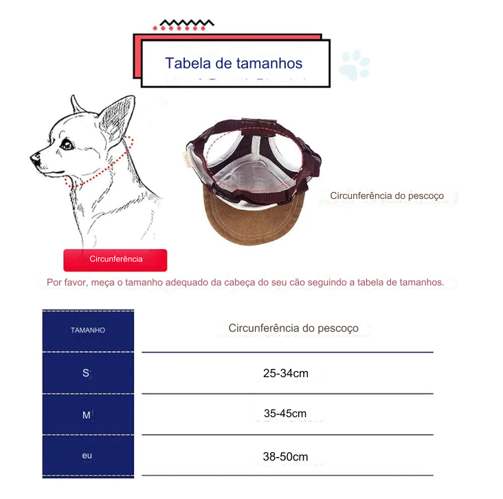 Chapéu de Sol para Cães