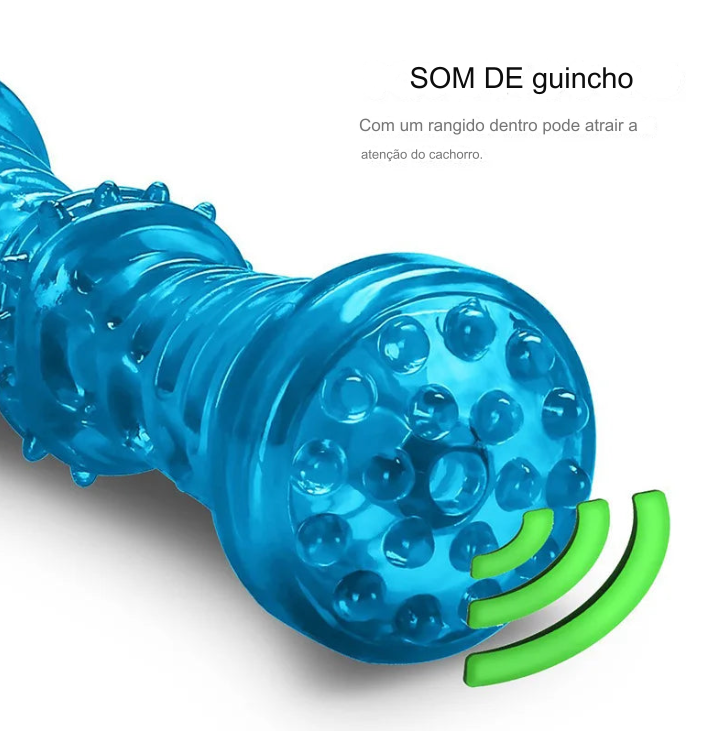 Osso de Borracha Resistente para Cães
