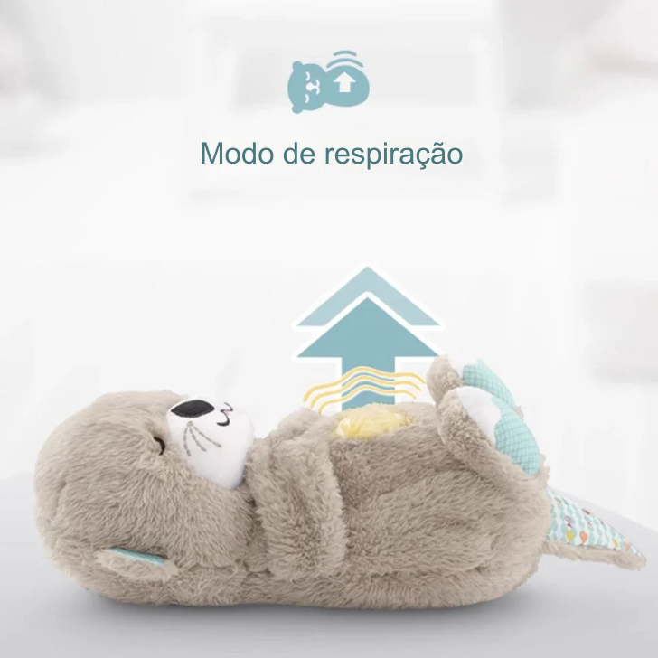 Charmoso Brinquedo de Pelúcia Otter - Companheiro para Dormir e Brincar!