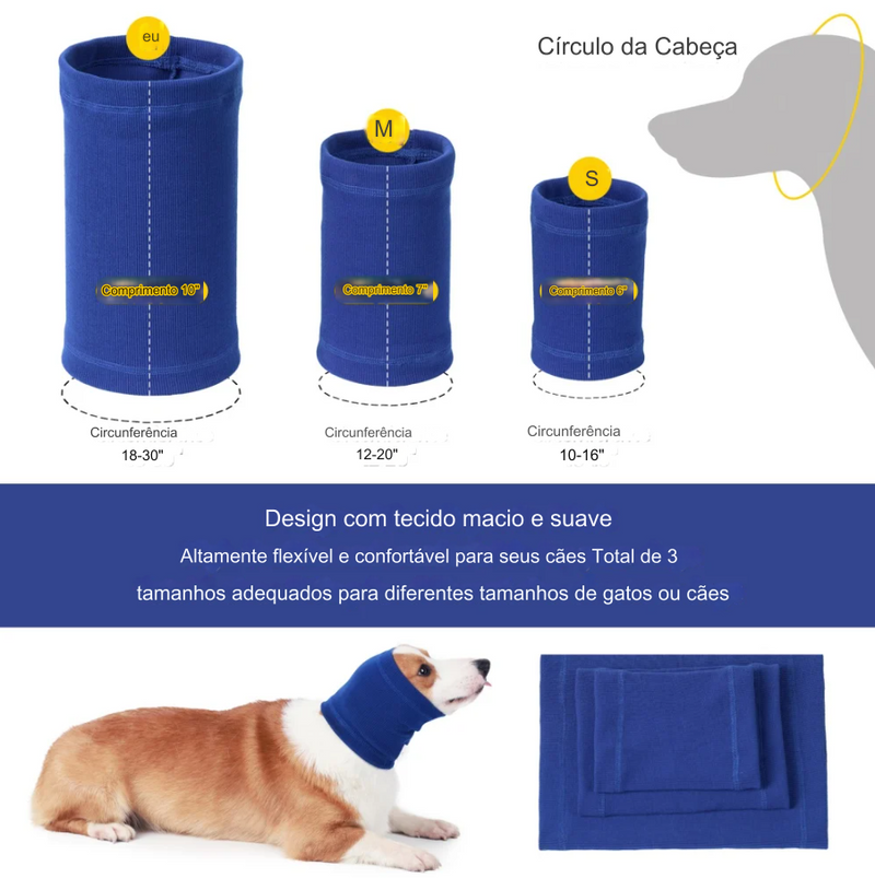 Protetor Auricular Calmante para Cães